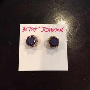 Betsey Johnson - Purple Fall Follies Stud Earrings